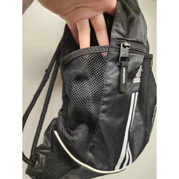 ADIDAS Alliance Sackpack 2012 Black/White Sports School Books Hiking Gym - Picture 6 of 7